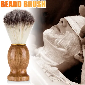

Mens facial cleanser Shaving Brush with Wooden Handle 1PC Professional Face Cleaning Shaving Bear Brush Mask Cosmetics Tool#0520