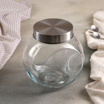 

Jar for bulk products "Twist", 1.3 l, 15.5×11.5×16 cm
