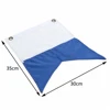 350 x 300mm White and Blue Scuba Diving Dive Boat Alpha Flag National Banner International Sign 5