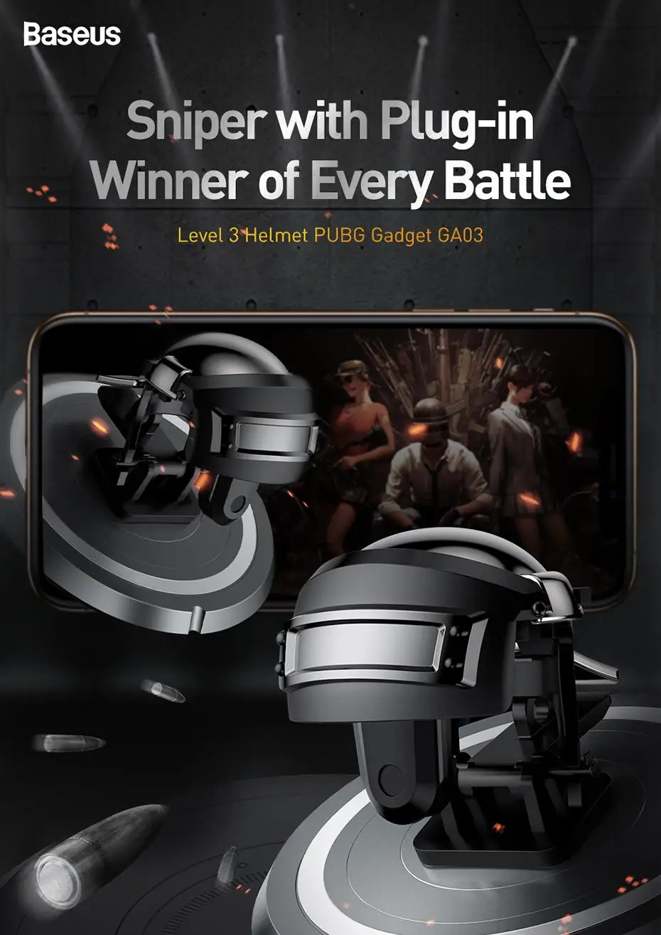 Pubg контроллер Baseus для iPhone XR L1 R1 игровой триггер Pubg мобильные геймпады Кнопка огня смартфон мобильный шутер контроллер
