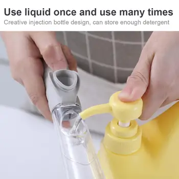 

Kitchen Clean Tools Automatically Add Liquid High Quality Sponge Dish Washing Brush Soap Dispenser Replaceable Automatic