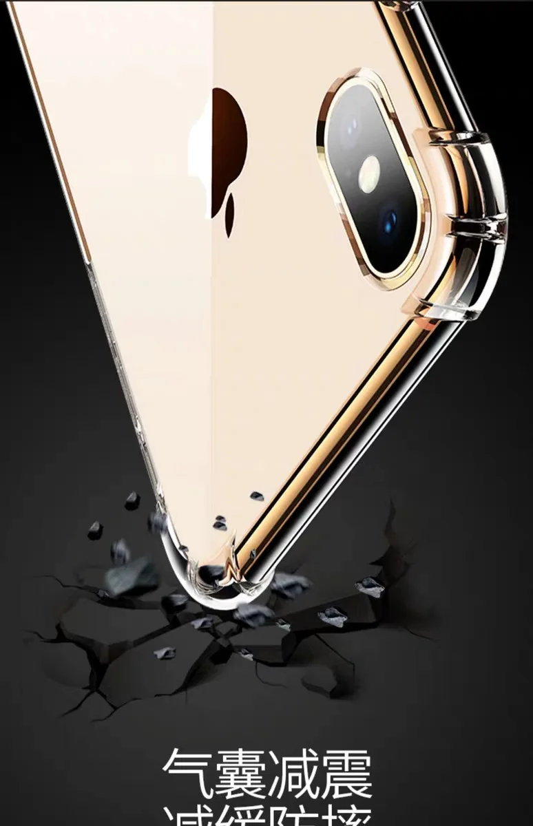 Полностью прозрачный защитный чехол для телефона iPhone 11 Pro Max X XR Xs Max 6 6s 7 8 Plus Мягкий силиконовый чехол из ТПУ Phone03