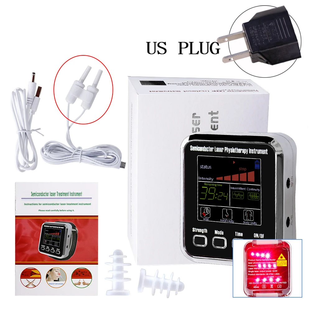 Advanced Laser Therapy Wrist Device for Diabetes & Hypertension Treatment