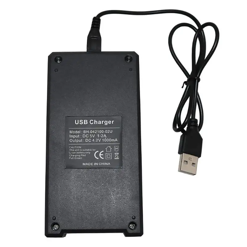 BH-042100-02U Зарядное устройство Usb литиевая батарея зарядное устройство универсальное 2 слота интеллектуальное зарядное устройство для батареи 26650 14500