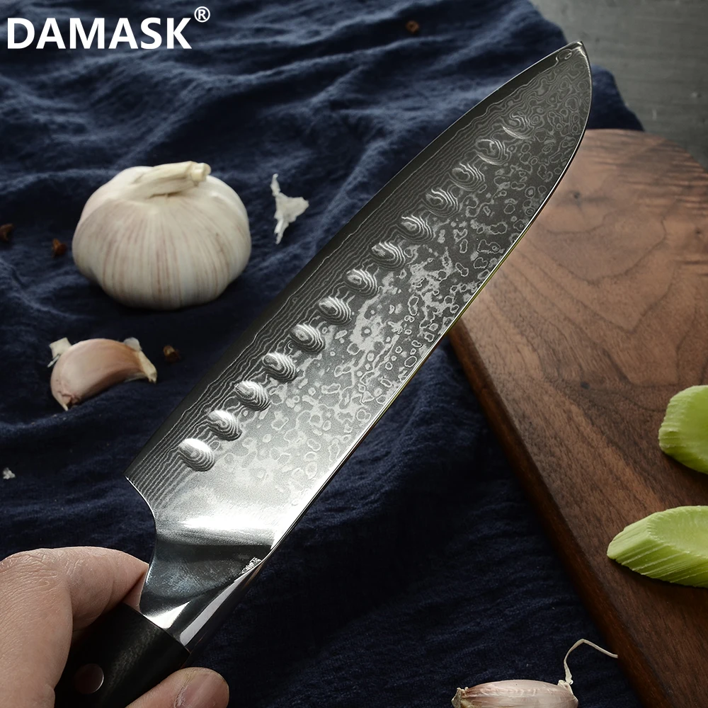 Дамасский поварской нож из дамасской стали 8 дюймов кухонные ножи лезвие без