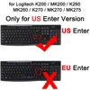 Keyboard Cover for Logitech K200 MK200 K260 MK260 K270 MK270 MK275 Wired Transparent Clear Black Film Silicone TPU Case Thin ► Photo 2/6