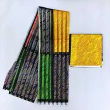 Новое поступление атласные шелковые ткани модные вощенные африканские узор модельные туфли в африканском стиле в комплекте с лаковым покрытием и рисунком; Экологически чистый шелк ткань для вечерние платье M03