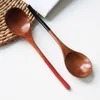 Wooden Spoon Soup-Teaspoon Solid Wood Porridge Spoon  Honey Coffee Creative Japanese-Style Green Tableware For Kicthen ► Photo 2/6