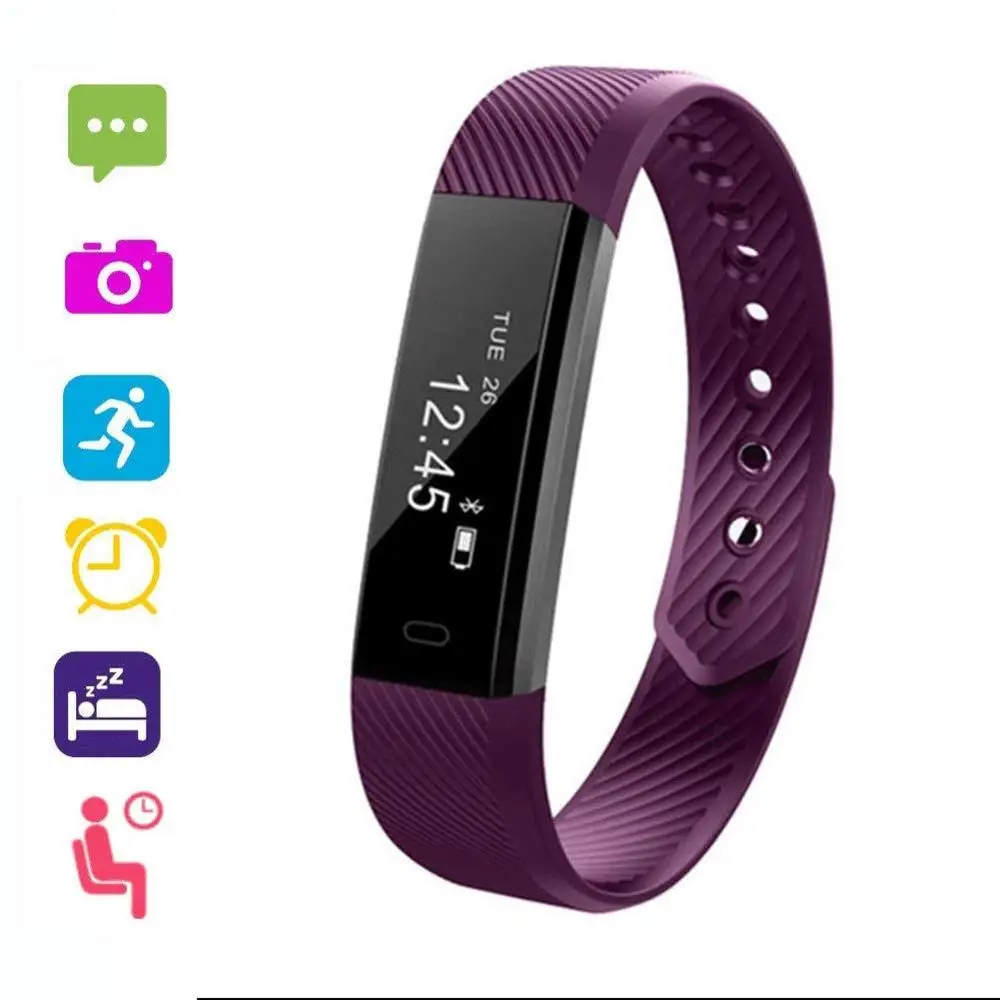 

NEW Smart Wristband Waterproof Fitness Tracker with Heart Rate Sleep Tracking Calorie Counter Pedometer Watch for Kids Women Men