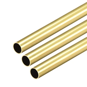 

uxcell Brass Round Tube 300mm Length 8.5mm OD 0.5mm Wall Thickness Seamless Straight Pipe Tubing 3 Pcs