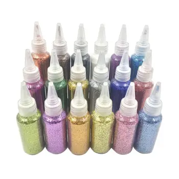 

12Pcs 30g Glitter Powder Sequins Clear Fluffy Slime Toys for Clay Mud Nail Art P31B