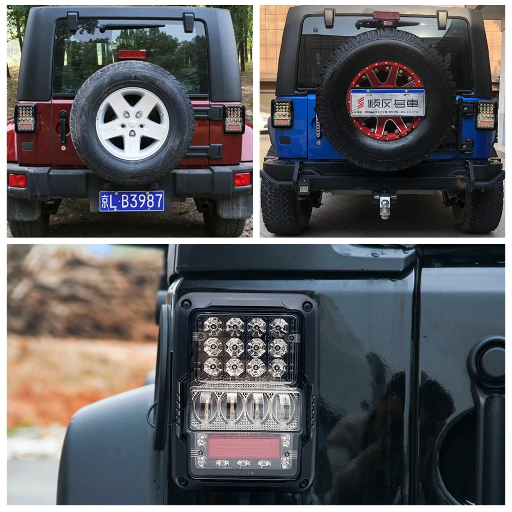 Новинка, задний светильник для Jeep Wrangler JK 2007-, Автомобильный светодиодный задний светильник, задний светильник, сигнальная лампа заднего хода