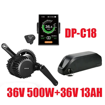 C1836V500W13AH Фара для электровелосипеда в комплект с Батарея е-байка 36В 13/19. 2ah Bafang BBS02 BBS01 36v 250/350/500 Вт Электрический велосипед Conversion Kit 8FUN двигателя комплект BBS02B - Цвет: C1836V500W13AH