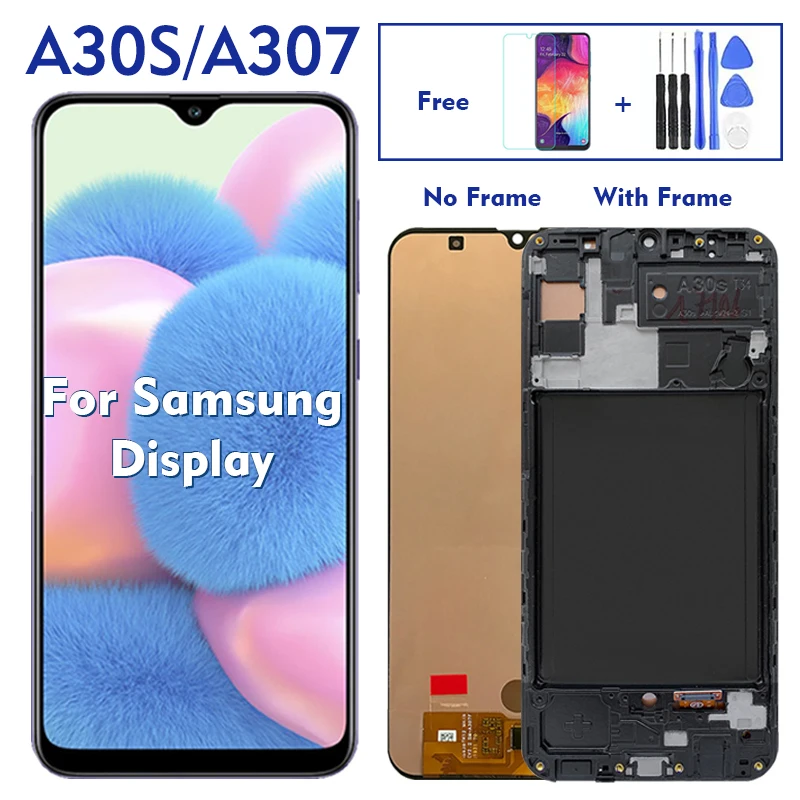 Оригинальный ЖК-дисплей A307 Amoled или Incell Oled для Samsung Galaxy A30S 2019 A307F A307FN с сенсорным
