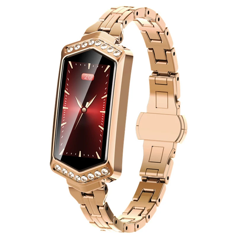

J1 Fashion Women Smart Band Female Physiological Cycle Fitness Tracker Heart Rate Monitor Smart Bracelet For Android IOS