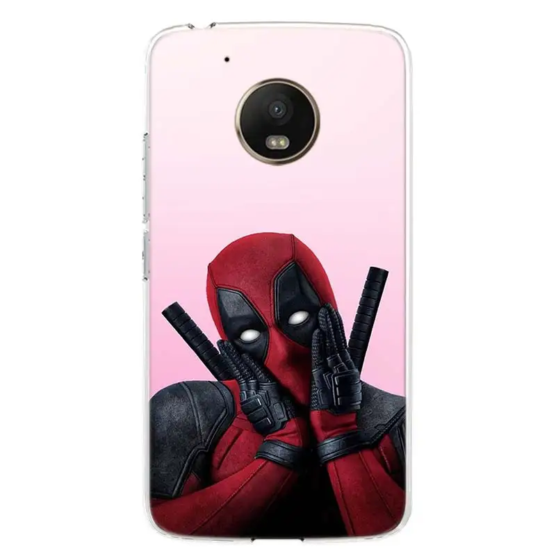Забавный чехол для телефона Deadpool Dead Pool для Motorola Moto G7 G6 G5S G5 E4 Plus G4 E5 Play power, Европейский подарок, чехол с рисунком