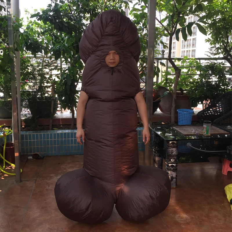 Free Shipping  JesterJump Pines Willy Inflatable Costume Adult Fancy Dress Suit Party Party Halloween Christmas Xmas Gift (5)