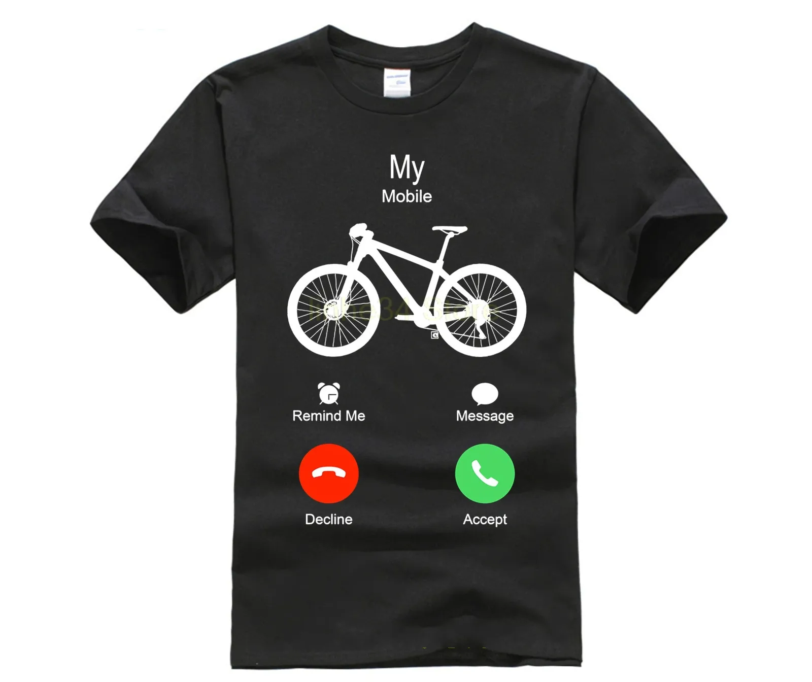 2019 Mountain Biking MTB T Shirt Brand Clothes Bicycles Logo shirt Mobile call T-Shirt2019 fashionable Brand 172%cotton Printed