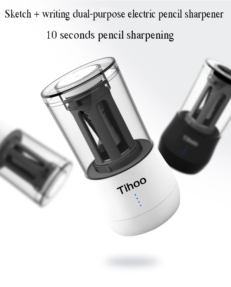 Tenwin белый канцелярские автоматические Eelectric точилка для карандашей USB Tenwin сверхмощный художественный эскиз управляемый школьный офис