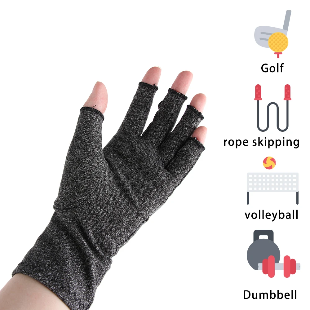 1 пара компрессионных перчаток с артритом, облегчающих боль в суставах, для рук, для поддержки запястья, для здоровья рук, для спорта, для облегчения боли, перчатки