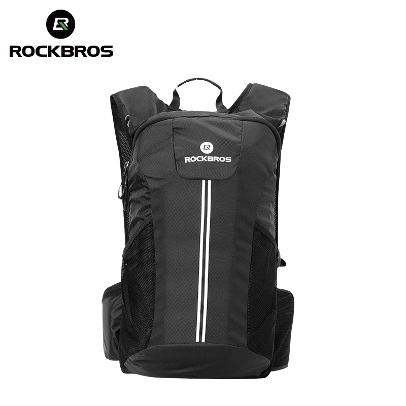 ROCKBROS, рюкзак для велоспорта, пешего туризма, спортивная сумка для кемпинга, охоты, альпинизма, дорожная сумка, непромокаемая, большая емкость, посылка, багажник - Цвет: H9-BK