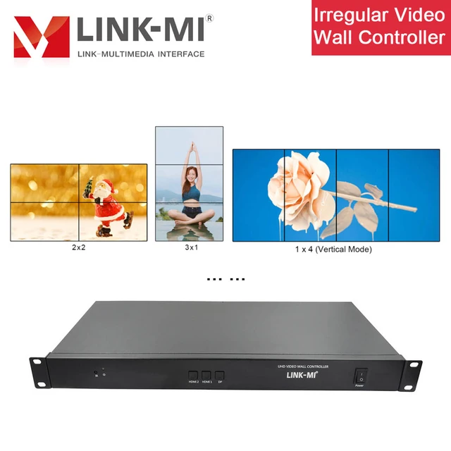 1x4 4k vertical video wall controller, vertical video wall processor for 4  units, input resolution up to 3840x2160@60HZ - AliExpress