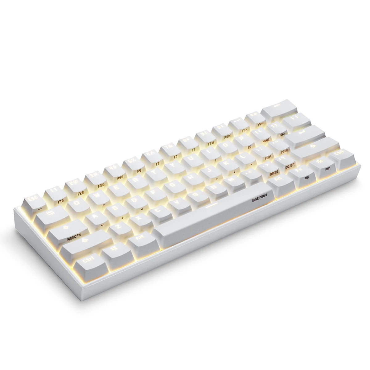 Дешево Anne Pro 2 Bluetooth 4,0 60% механическая клавиатура с беспроводной подсветкой Gateron MX переключатели Мини Портативная игровая клавиатура