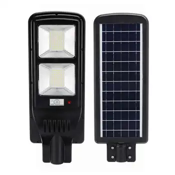 

60W 144 LED Solar Street Lights LED Outdoor Wall Lamp Light Control+Radar Sensing+Timer Lamp Waterproof for Plaza Garden Yard
