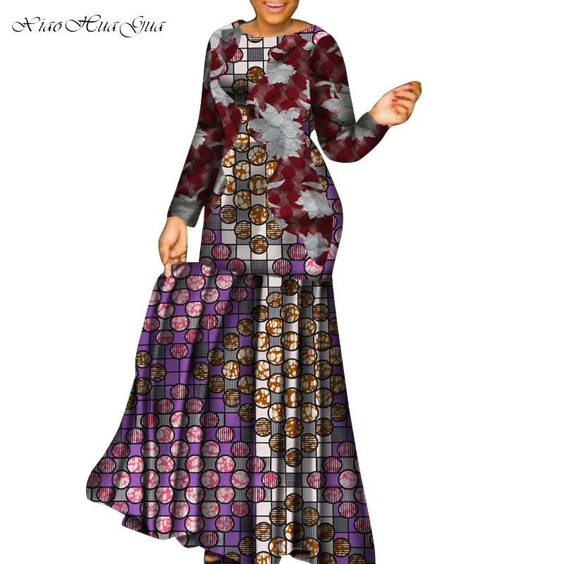 Новые африканские платья для женщин dashiki vetement femme рубашка в африканском стиле bazin riche ankara Большие размеры вечерние длинные платья wy5265