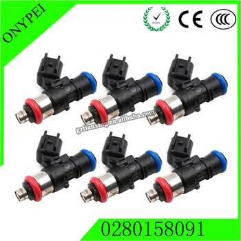 

6x 0280158091 Fuel Injector For Mazda CX-9 Ford Edge Flex Taurus Lincoln Mercury 842-12353 ZZJ1-13-250A 84212353 ZZJ113250A