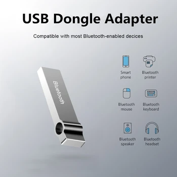 

KEBIDU USB Bluetooth Adapter Dongle Cable for PC Computer Speaker Wireless Mouse Music Bluetooth 4.0 Receiver Transmitter