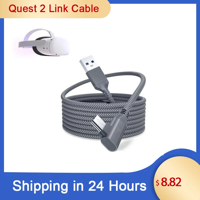 Cable de carga de línea de datos de 5M para auriculares Oculus Quest 2, conexión VR, USB 3,0, tipo C, USB-A de transferencia de datos a Cable tipo C, accesorios VR