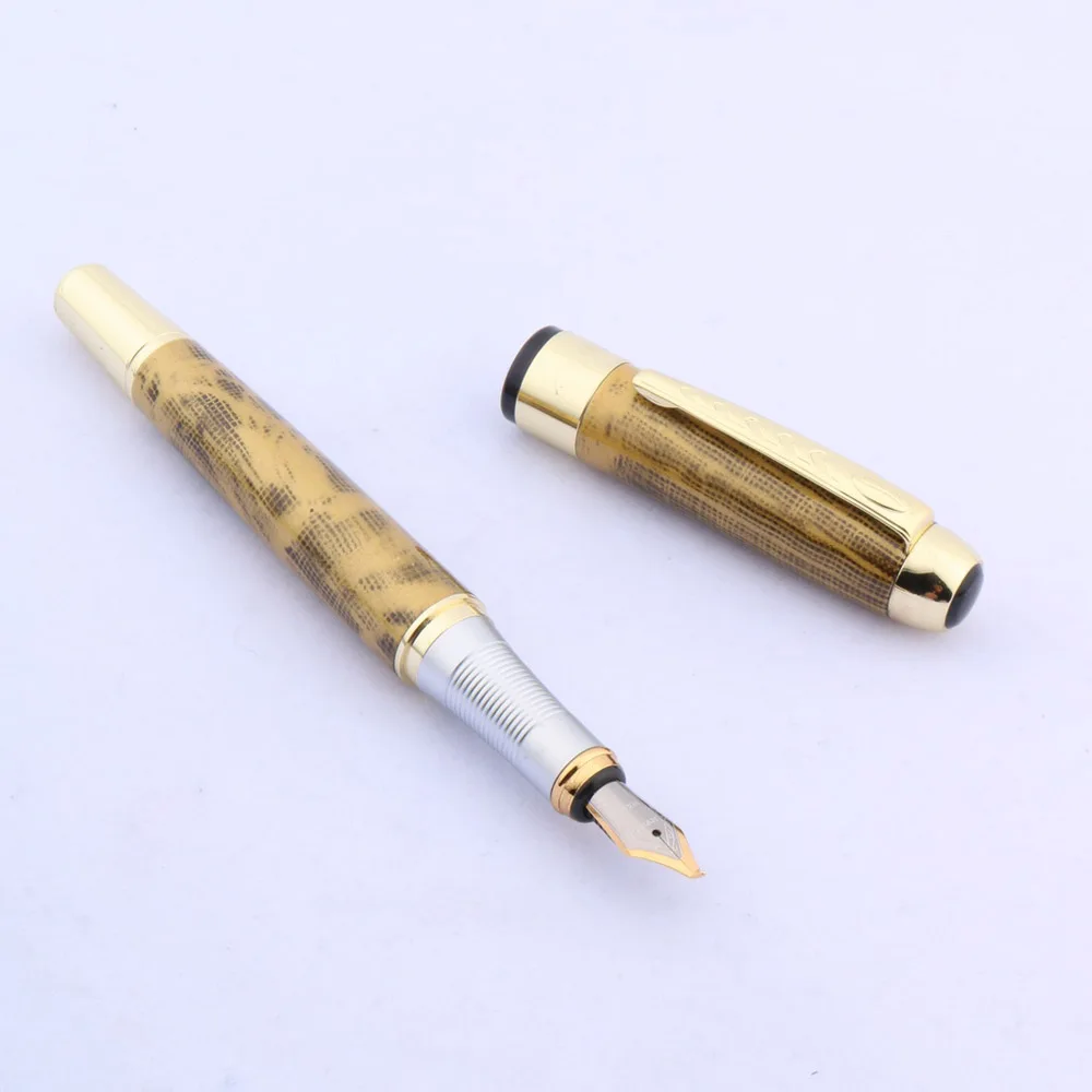 Jinhao 250 Металл новый подарок каллиграфия 1 0 мм перо золотой авторучка | Канцтовары