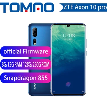 

ZTE Axon10 Pro Snapdragon 855 Dual SIM 6.47"Curved screen 6GB/8GB/12GB RAM 128GB/256GB ROM Screen fingerprint Axon 10 Pro OTA