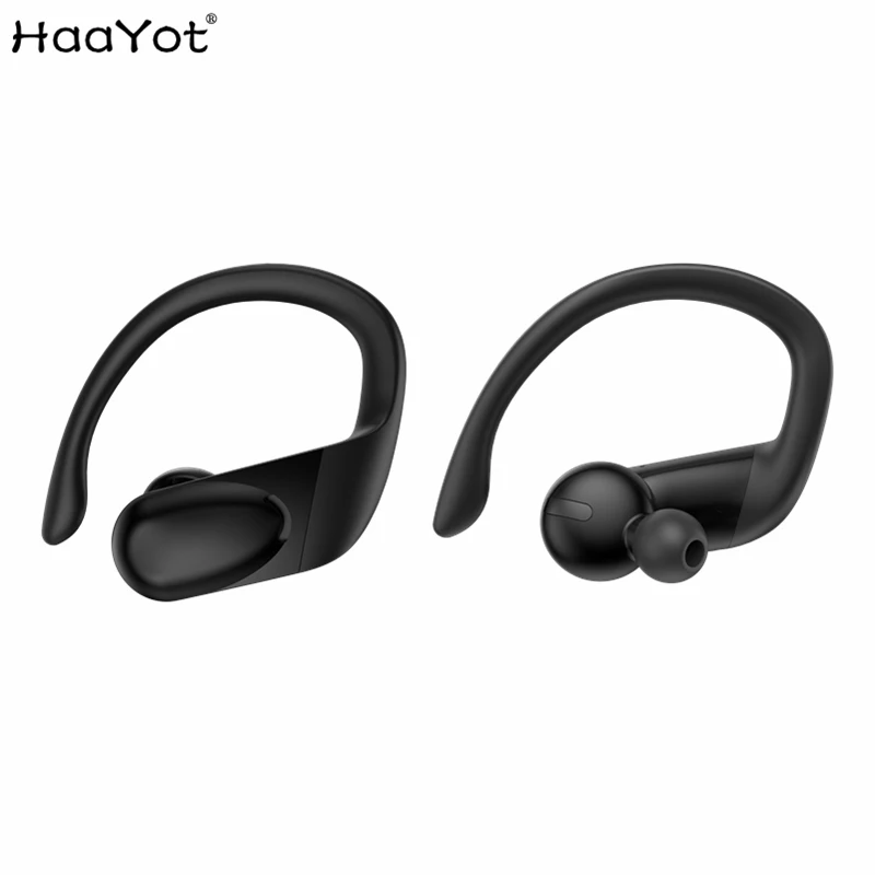 TWS беспроводные наушники Bluetooth 5 0 спортивные с Ушными крючками супер басами