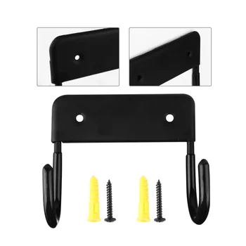 

1pc Ironing Board Hanger Durable Black Iron Wall Mount Ironing Board Organizer for Home