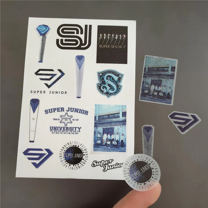 

Kpop SUPER JUNIOR New Album Hand Account Sticker SUPER Clap Paper Tape Paper Sticky