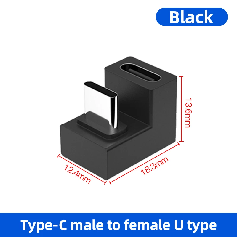 converter phone charger !ACCEZZ U Shape Type C Adapter USB 3.1 Type C Male to Female USB-C Converter for Samsung Huawei Smart Phones Switch Accessories type c to iphone converter Adapters & Converters