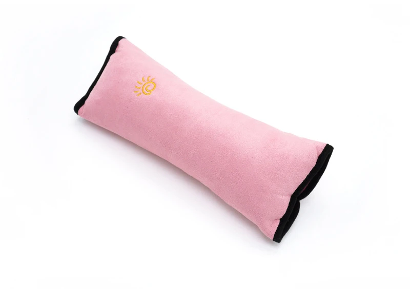 Брендовый детский ремень безопасности, полезный детский ремень, наплечная подушка, подушка для головы, подушка для отдыха, cinturon de seguridad los ninos - Цвет: Pink