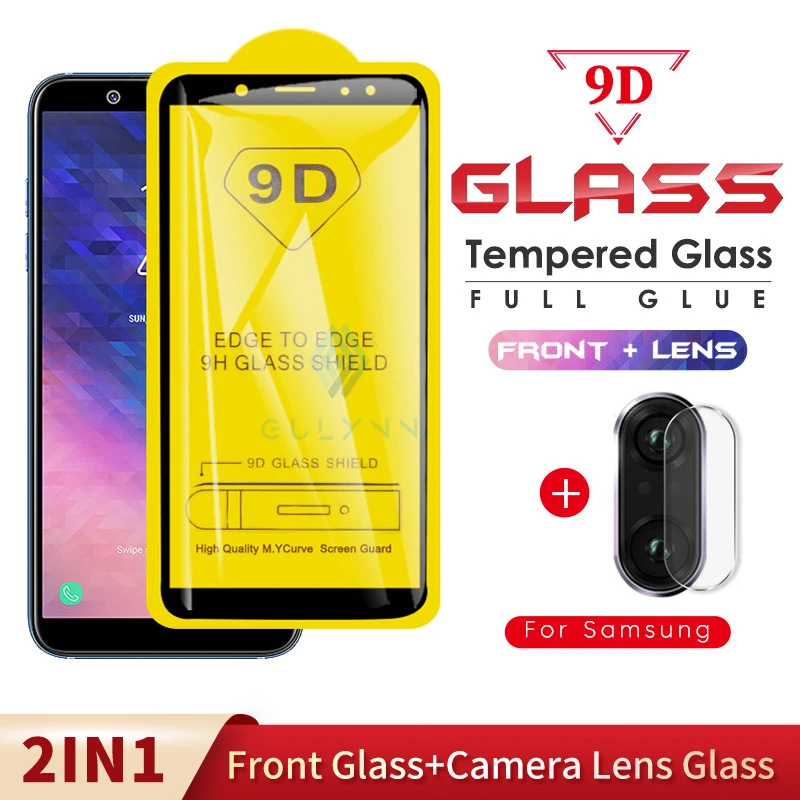 Защитное стекло 9D для Samsung Galaxy A30S камеры A10 A10S A20S A70S A6 A8 J4 J8|Защитные стёкла и
