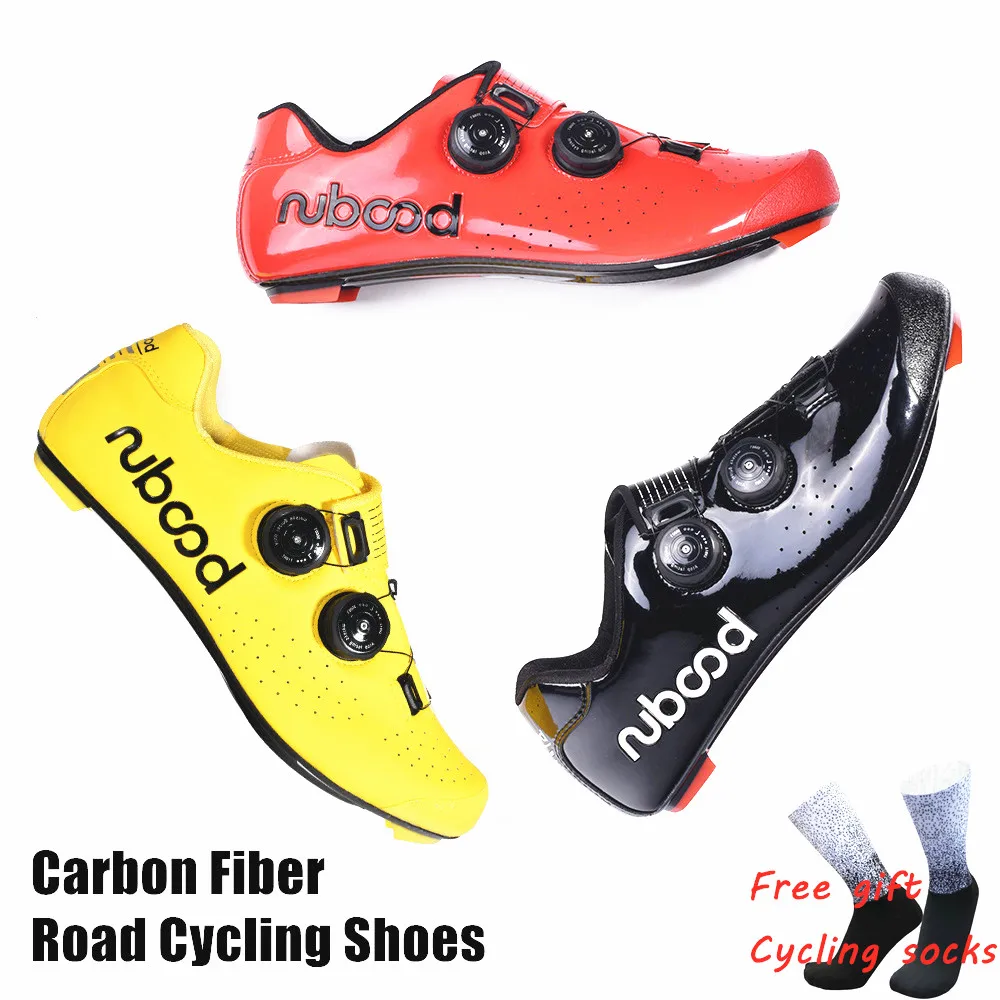 2019 HOT New Road Cycling Shoes Carbon Fiber Self-Locking Ultralight Breathable Wear Non-slip professional Bicycle Racing Shoes