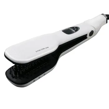 

White Handheld Portable Steam Comb 65W IPX5 Waterproof Splash-proof Push-button Switch 110V-240V US/UK/EU Plug