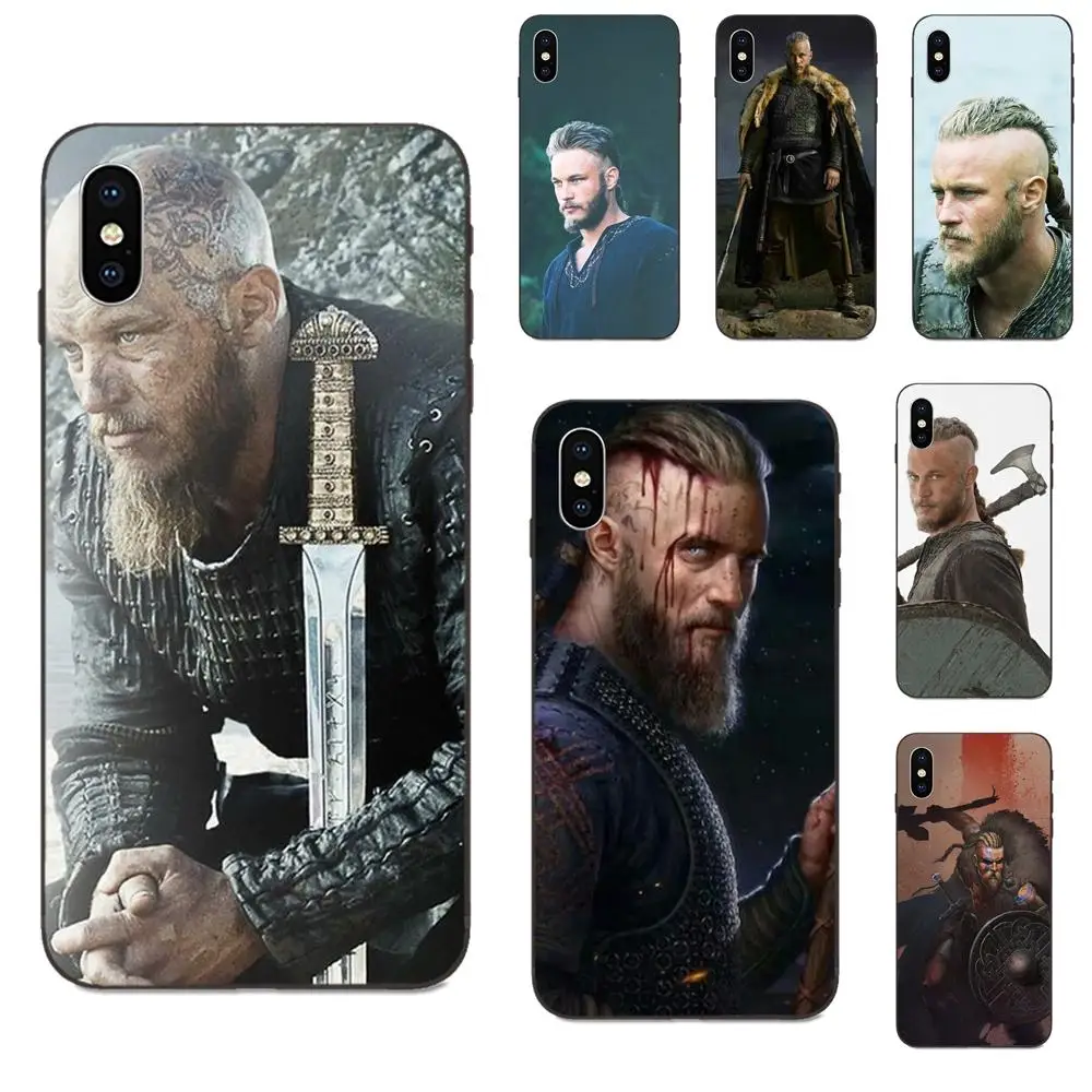 

TPU Coque Case Capa Vikings Ragnar Vikings Season Lothbrok For Apple iPhone X XS Max XR 4 4S 5 5S SE 6 6S 7 8 Plus