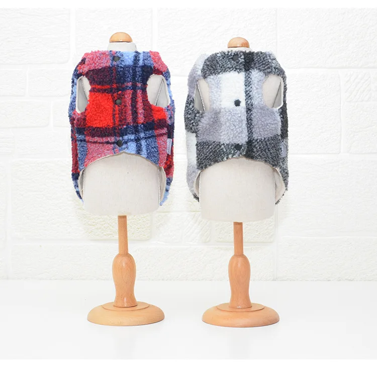 Autumn And Winter New Style Thick Warm Dog Clothes Dog Feet Clothes Pet Clothes Dog Warm Waistcoat Small Dog Clothes