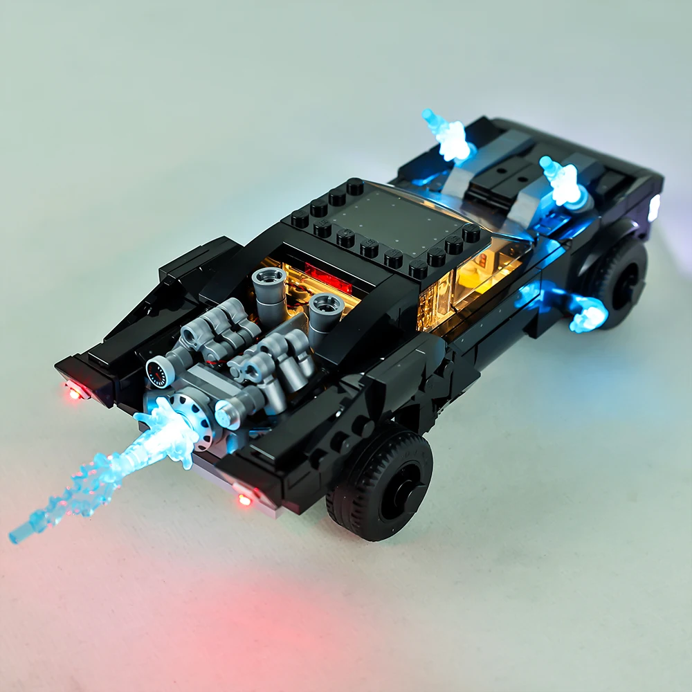 Easylite-おもちゃの車のライトセット,DCのスーパーヒーロー76181用の