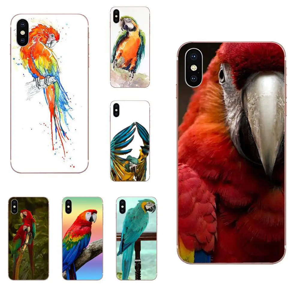 

TPU Pattern Macaw Parrot Bird Watercolor For LG G2 G3 G4 G5 G6 G7 K4 K7 K8 K10 K12 K40 Mini Plus Stylus ThinQ 2016 2017 2018