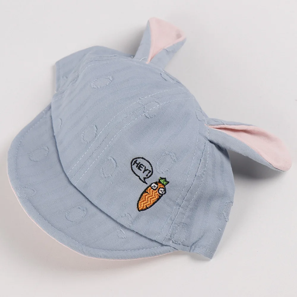 Детские шапки для маленьких мальчиков и девочек, детская шапка с мультяшными ушками, новинка года, весенние мягкие детские кепки-бейсболки, Корейская бейсболка