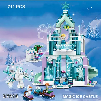 

2020 New Lepining Friends Series Princess Ice Castle Palace Building set 43172 10859 41313 41347 Girl birthday Gift Toys