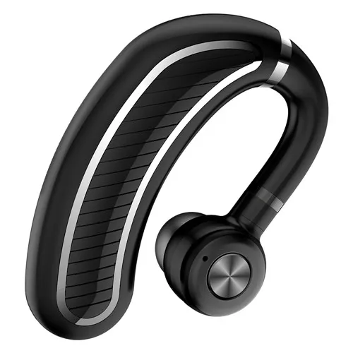 Беспроводные Bluetooth наушники, гарнитура Bluetooth, наушники-вкладыши с микрофоном, чехол для наушников для телефона Xiaomi iphone - Цвет: Black Silver