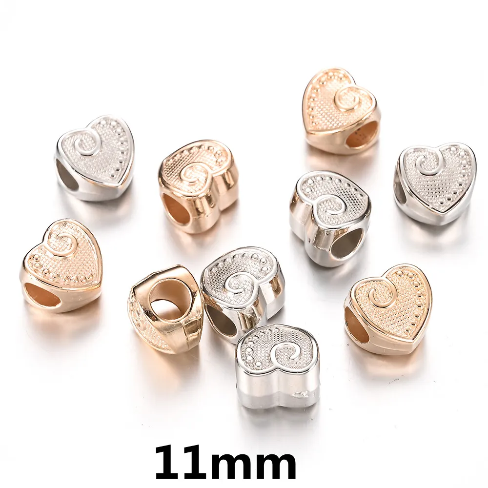iYOE 50/100/150pcs 9mm Geometric Cylinder Print Plastic CCB Beads Big Hole Spacer Beads For Making Beading Bracelet Jewelry 